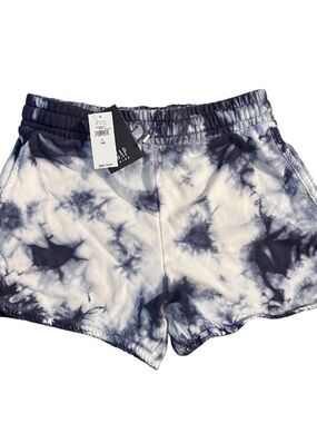 GAP Kids Navy and White Tie-Dye Athletic Shorts New
